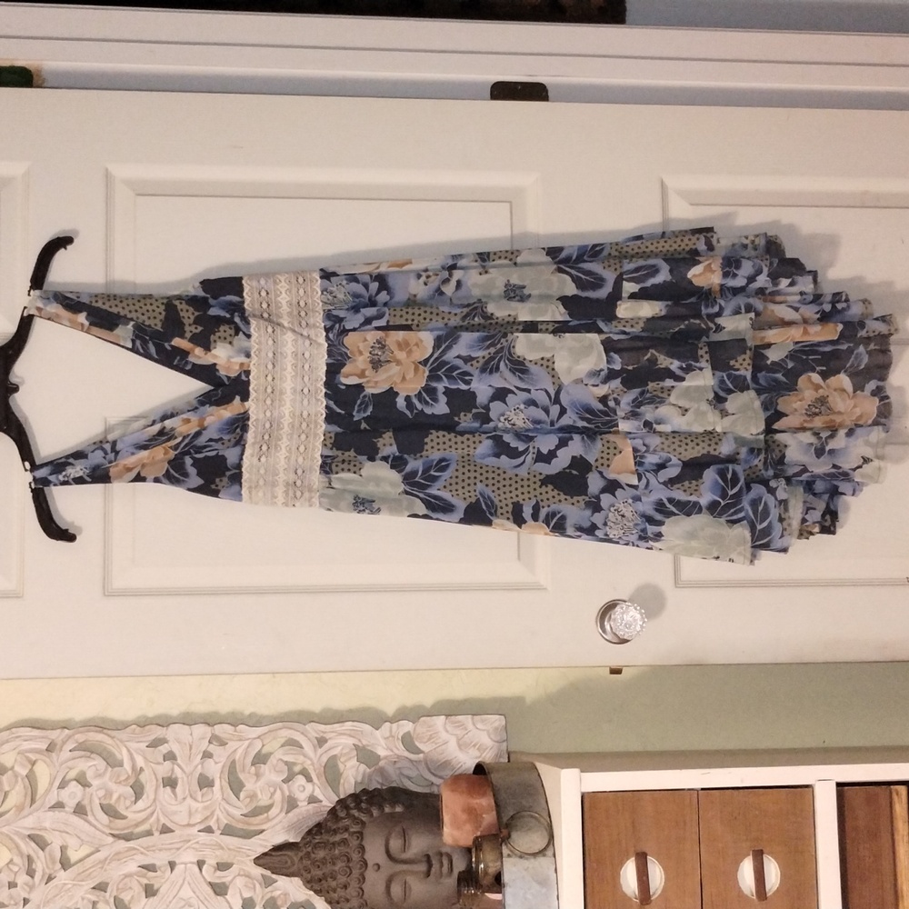 Free people floral high-low dress